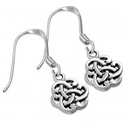Silver Celtic Knot Round Earrings, ep274
